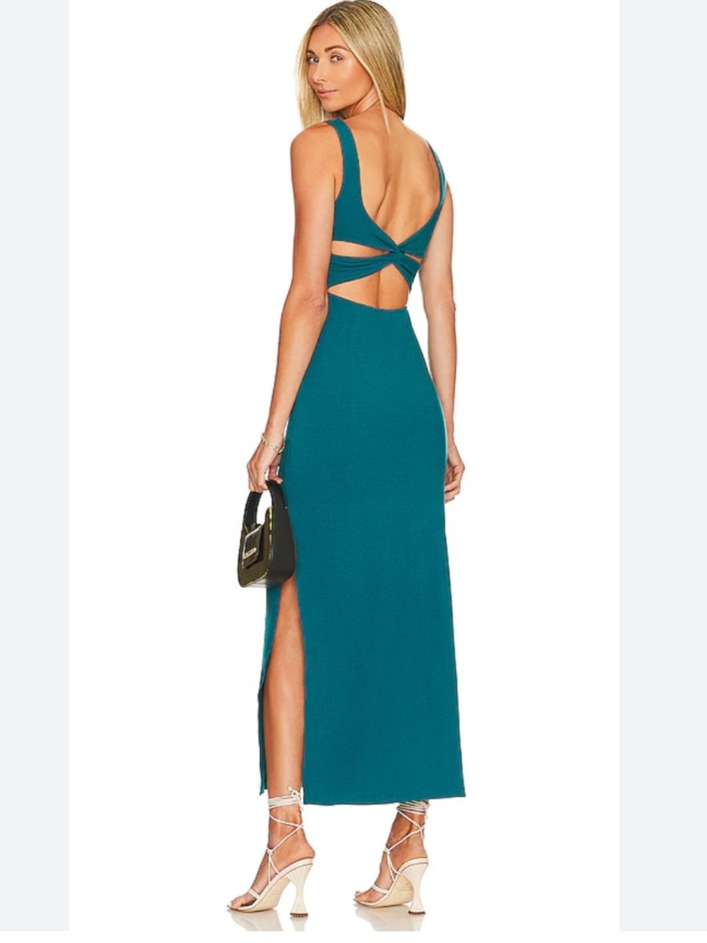 Anthropologie LSpace Mara Teal Scoop Neck Maxi Dress XL nwt